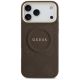 3. Etui Guess Peony Hot Stamp MagSafe na iPhone 17 Pro Max - brązowe