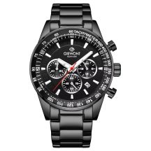 Zegarek Męski Giewont Chronograph Sapphire Czarny GW9140-B2