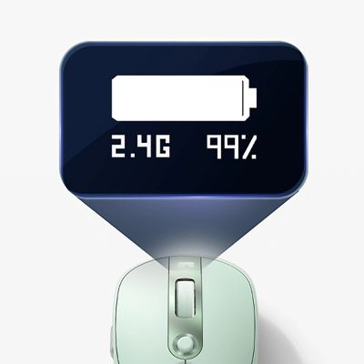 14. Mysz komputerowa Baseus Editor bezprzewodowa z akumulatorem 800mAh i wskaźnikiem stanu baterii - zielona