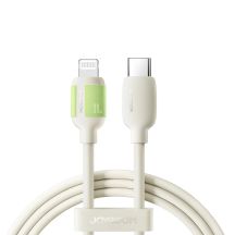 Kabel Joyroom S-A53 30W USB-C - Lightning z fluorescencyjną końcówką 2 m - beżowy