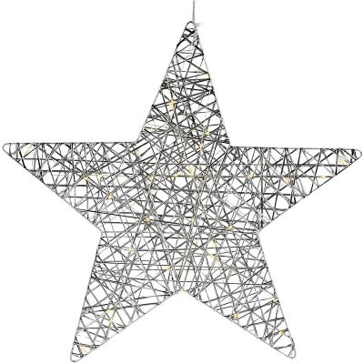 GWIAZDA DEKORACYJNA 40LED SILVER 50CM LUCA