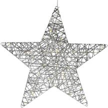 GWIAZDA DEKORACYJNA 40LED SILVER 50CM LUCA
