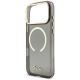 5. Etui Guess IML Glitters Script Strap MagSafe do iPhone 17 Pro Max - czarne