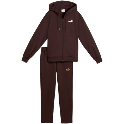 2. Dres damski Puma Metallic Hooded Standard Sweat brązowy 693996 33