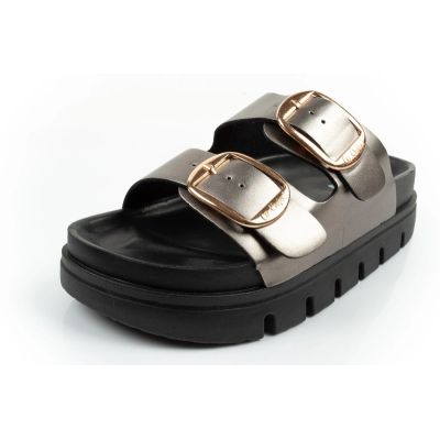 3. Lee Cooper buty laczki damskie klapki srebrne wygodne platforma modne