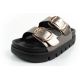 3. Lee Cooper buty laczki damskie klapki srebrne wygodne platforma modne