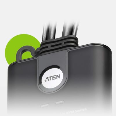 3. ATEN CS22HF przełącznik KVM Czarny