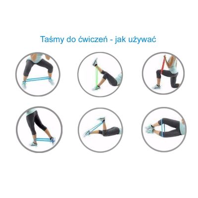 4. GUMA TAŚMA OPOROWA POWER BAND 25-60KG ZIELONA ENERO FIT