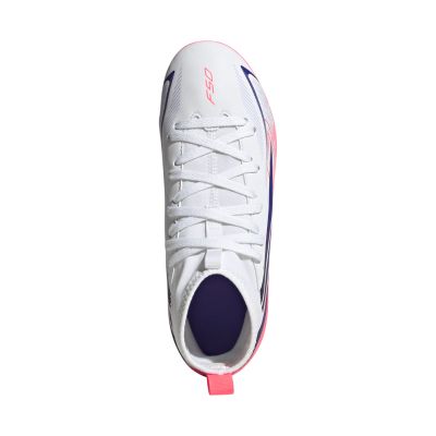 4. Buty piłkarskie dla dzieci adidas F50 Hyperfast Club Mid FG/MG KJ0670