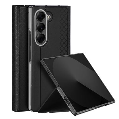 Etui Dux Ducis Brill na Samsung Galaxy Z Fold7 z zamknięciem magnetycznym - czarne