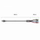 15. Baseus kabel przewód USB 4w1 2x Lightning / USB Typ C / micro USB w nylonowym oplocie 3.5A 1.2m czarny (CA1T4-A01)