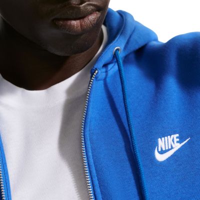 5. Bluza męska Nike Club BB FZ Hoodie niebieska FN3861 480