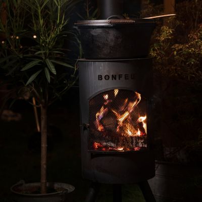 6. Kominek ogrodowy Bonfeu Bongiano Sp 3001 czarny