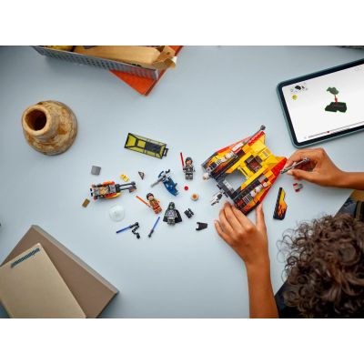 12. LEGO STAR WARS 75414 Płomienny śmigacz śnieżny