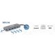 3. D-Link DUB-2340 huby i koncentratory USB Type-C 5000 Mbit/s Szary