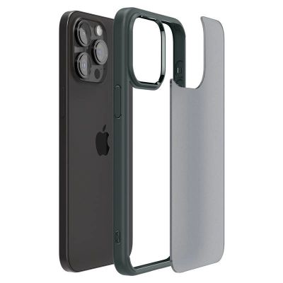 13. Etui Spigen Ultra Hybrid na iPhone 15 Pro Max - ciemnozielone