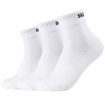 Skechers 3PPK Unisex Mesh Ventilation Quarter Socks SK42017-1000 Białe 35-38