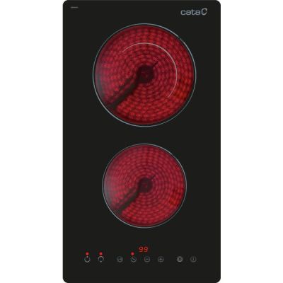 CATA TD 3002 BK Czarny Wbudowany 29 cm Ceramiczna 2 stref(y)