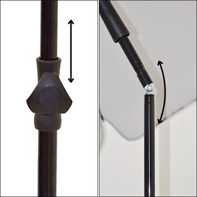 16. PARASOL OGRODOWY 185CM SZARY