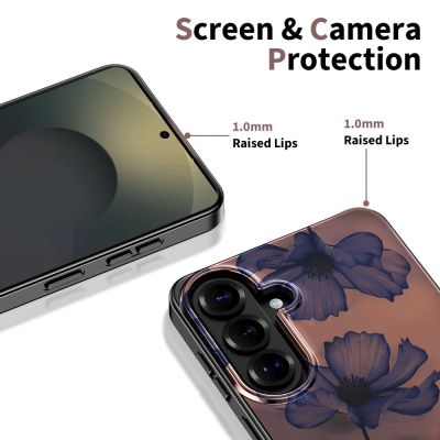 4. Etui Tech-Protect Lamano MagSafe na Samsung Galaxy A57 5G - brązowo-fioletowe