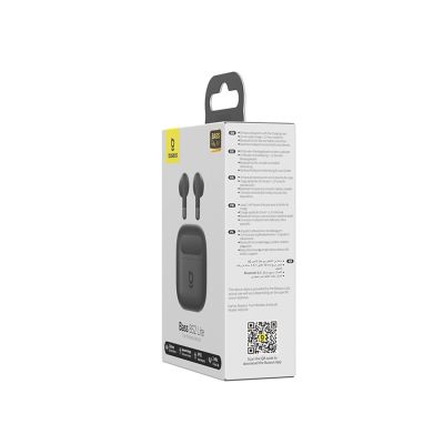 9. Słuchawki douszne Baseus Bass BS2 Lite TWS - czarne