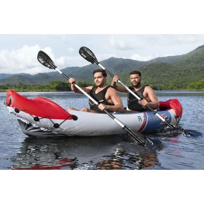 3. Bestway 65077 / 25 kajak sportowy 1 os. Wielobarwny Kopolimer akrylonitrylo-butadieno-styrenowy (ABS), Aluminium, Polipropylen (PP), Polichlorek winylu (PVC) Nadmuchiwany kajak