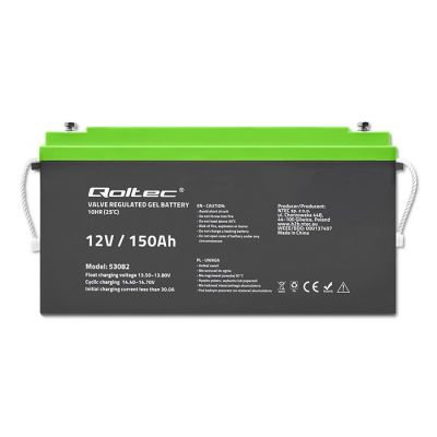 6. QOLTEC AKUMULATOR ŻELOWY 12V | 150AH | GEL