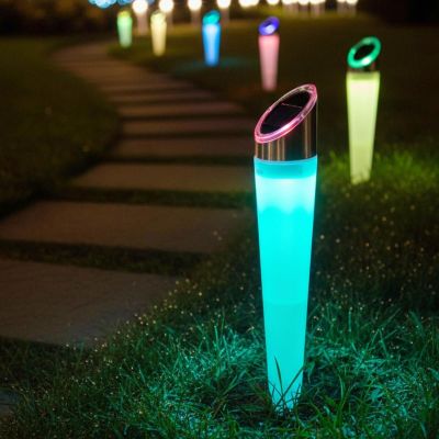 12. LAMPA SOLARA PATHWAY 4LED 2 KOLORY 32,5CM