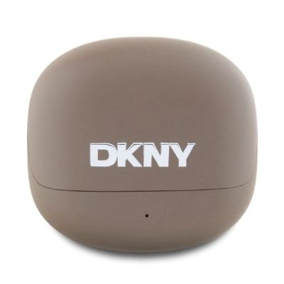 3. Słuchawki bezprzewodowe DKNY Satiny Finish TWS BT Bluetooth - brązowe