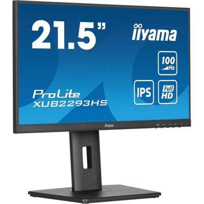 iiyama ProLite XUB2293HS-B6 monitor komputerowy 54,6 cm (21.5") 1920 x 1080 px Full HD LED Czarny