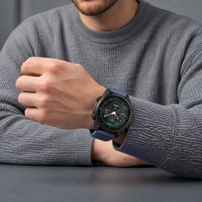 8. Pasek Tech-Protect Motion na Garmin Fenix 5X / 5X Plus / 6X / 6X Pro / 7X / 8 / 8 Pro / 9 / 9 Pro (47 mm) - niebieski