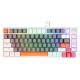 8. SAVIO KLAWIATURA MAGNETYCZNA ASTRAL WHITE OUTEMU WHITE JADE RGB 3 KOLORY KEYCAPÓW