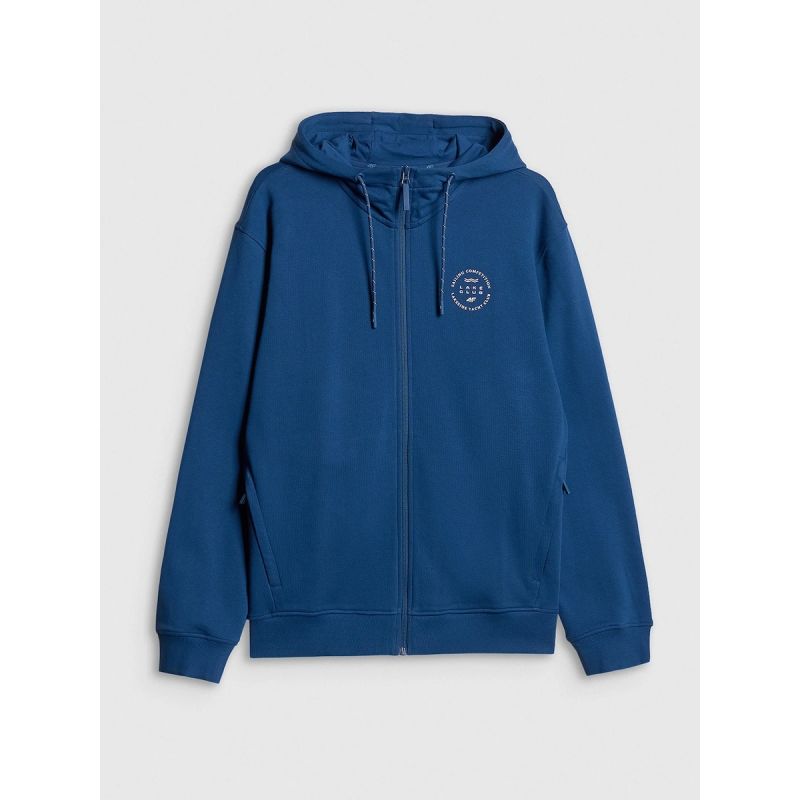 8. Bluza dresowa regular z kapturem męska 4F 4FRSS26TSWSM2978-033S