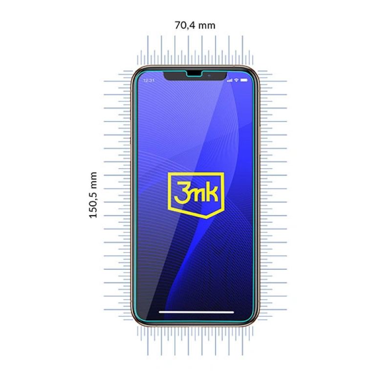 8. Szkło hybrydowe 3mk FlexibleGlass™ na iPhone 11 Pro Max