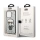 8. Etui Karl Lagerfeld Glitter Flakes Ikonik na iPhone 14 Pro Max - srebrne