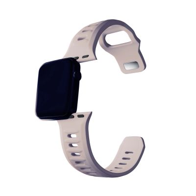 3. Pasek silikonowy 3mk Silicone Watch Strap do Apple Watch 38 / 40 / 41 mm - beżowy