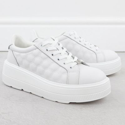 3. Półbuty pikowane na platformie Filippo W DP7285 PAW639B