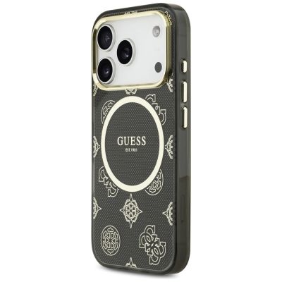 2. Etui Guess IML Peony Dot MagSafe na iPhone 17 Pro - czarne