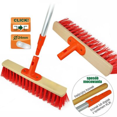 4. SZCZOTKA OGRODOWA ULICÓWKA 40CM KLIK