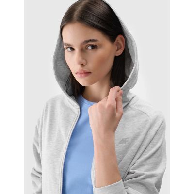 Bluza dresowa rozpinana z kapturem damska 4F 4FWMM00TSWSF1763-27M