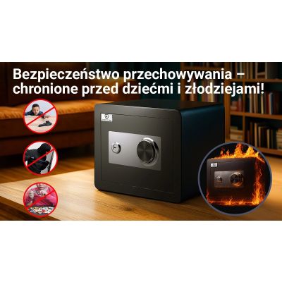 10. Sejf szyfrowo-mechaniczny Extralink Lock Star M-30