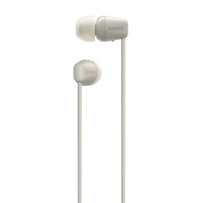 3. Sony WI-C100 Zestaw słuchawkowy Bezprzewodowy Douszny Połączenia/muzyka Bluetooth Beżowy