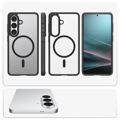 15. Etui Spigen Ultra Hybrid Mag MagSafe na Samsung Galaxy S26+ - przezroczysto-czarne