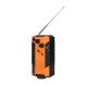 3. Extralink RADIO AWARYJNE SOLARNE Z KORBKA DYNAMO POWERBANK 4000MAH Z LATARKA SOS SR-4000 Przenośny Analogowy Czarny, Pomarańczowy