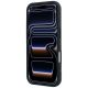 5. Etui BMW M Quadrille Kevlar Print Tricolor Lines & Metal Logo MagSafe na iPhone 18 Pro / 17 Pro - ciemnoszare