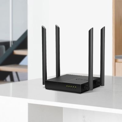 19. Router TP-LINK Archer C64 Obsługa standardu Wi-Fi 802.11ac Wave2 – 867 Mb/s w paśmie 5 GHz i 400 Mb/s w paśmie 2,4 GHz†.
