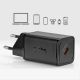 12. Ładowarka sieciowa SBS TETRGAN1C45W 45W GaN USB-C z Power Delivery - czarna