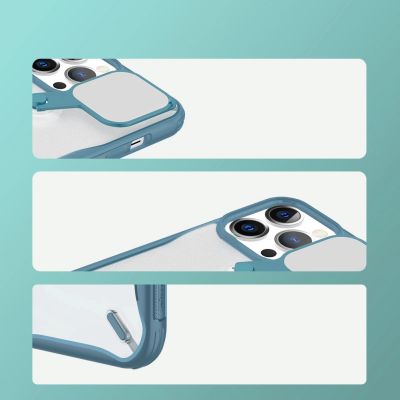 16. Nillkin Cyclops Case wytrzymałe etui z osłoną na aparat i składaną podstawką iPhone 13 Pro czarny