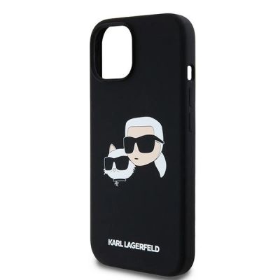 6. Etui Karl Lagerfeld Silicone Karl&Choupette MagSafe na iPhone 15 / 14 / 13 - czarne