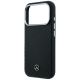 6. Etui Mercedes Leather Semi Wrap Wood Effect MagSafe na iPhone 17 Pro Max / 18 Pro Max - czarne